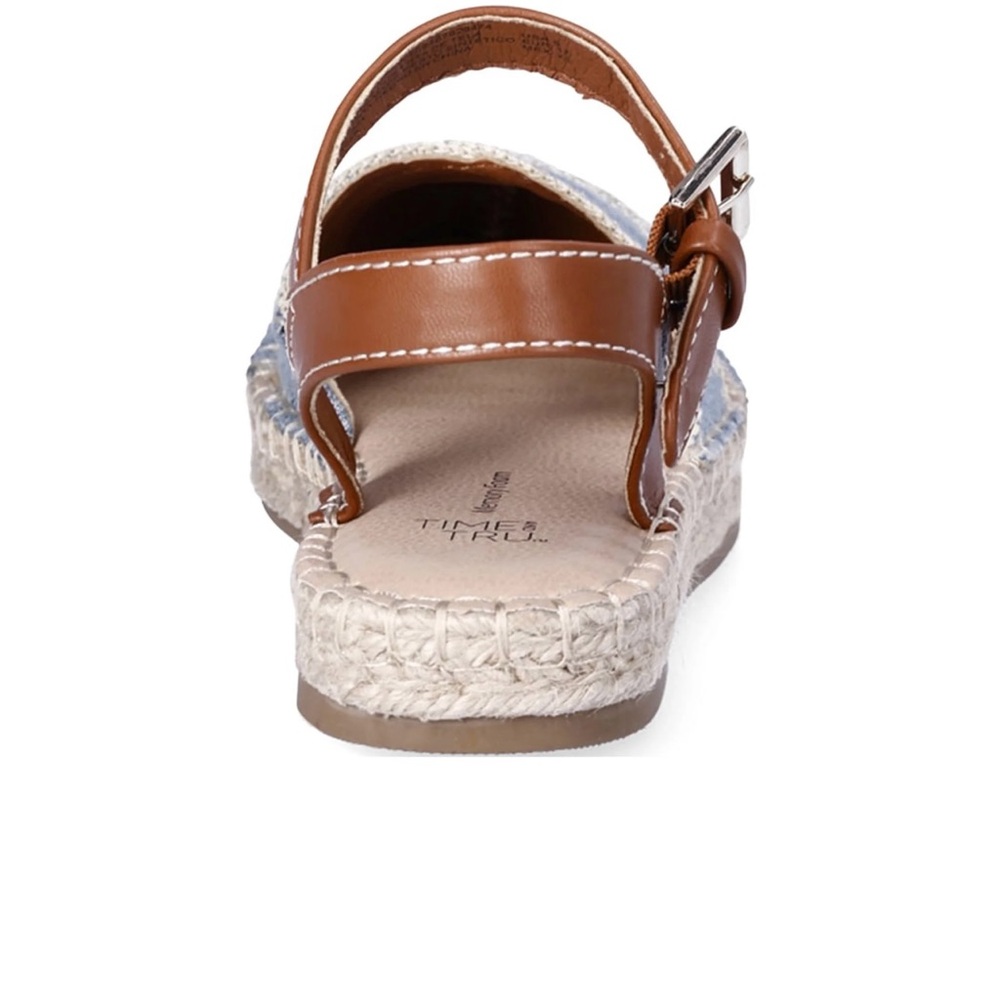 Time and True Espadrille Flat sandals size 9. NWT - Picture 4 of 9